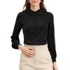 Allegra K Women's Vintage Bow Tie Neck Peter Pan Collar