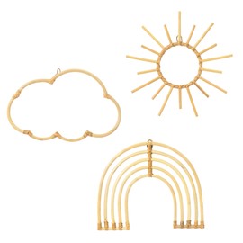 GaiaMade Rattan Nursery Decor, Neutral Theme for Nursery Decorations, Create a Boho Nursery, Playroom Wall Decor, Boho Nursery Decor, Boho Nursery Decor for Girl and Boy, Day Set.…