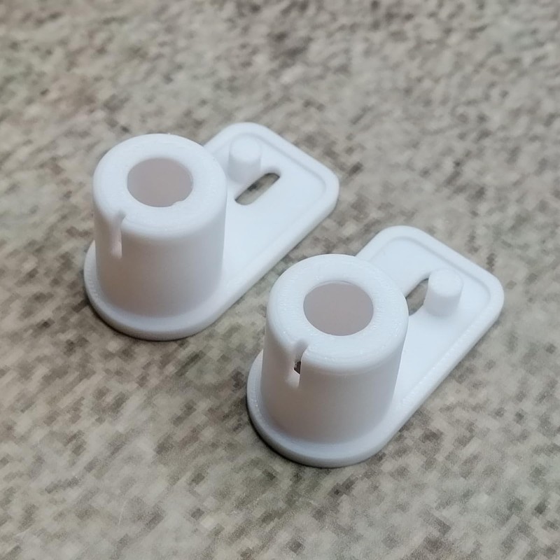 ULEIVA Replacement Hinge White Pack of 2 Door Hinges Compatible