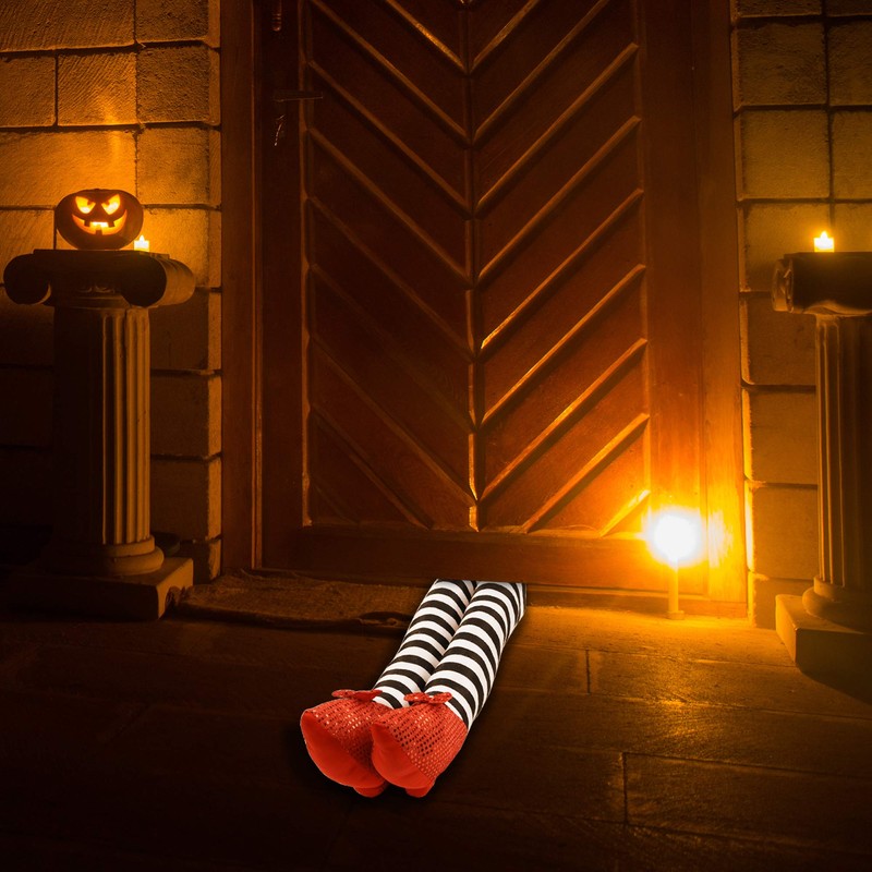 Skeleteen Wicked Witch Legs Prop - Crushed Witches Feet with