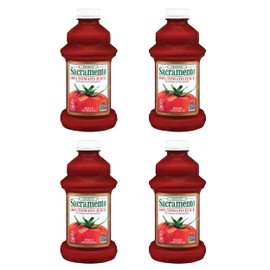 Sacramento Tomato Juice, Kosher and Gluten Free, No High Fructose Corn Syrup, 46 Ounce Bottle, 4-Pack