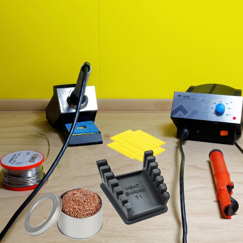 ZYRELYNX Upgraded Silicone Soldering Station with Solder Tip Cleaner, Soldering