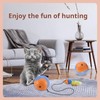 WEIWYWW Interactive Cat Ball Toy, Automatic Rolling Motion with Feather