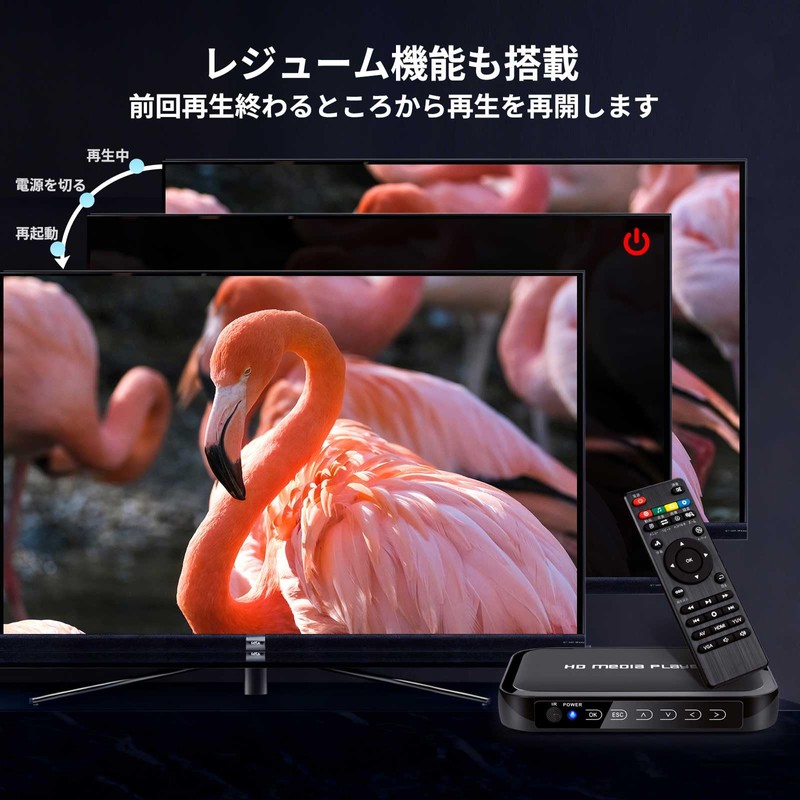 Media Player, 4k Multimedia Player, Full HD Player, Supports H.265/HEVC/VP9,