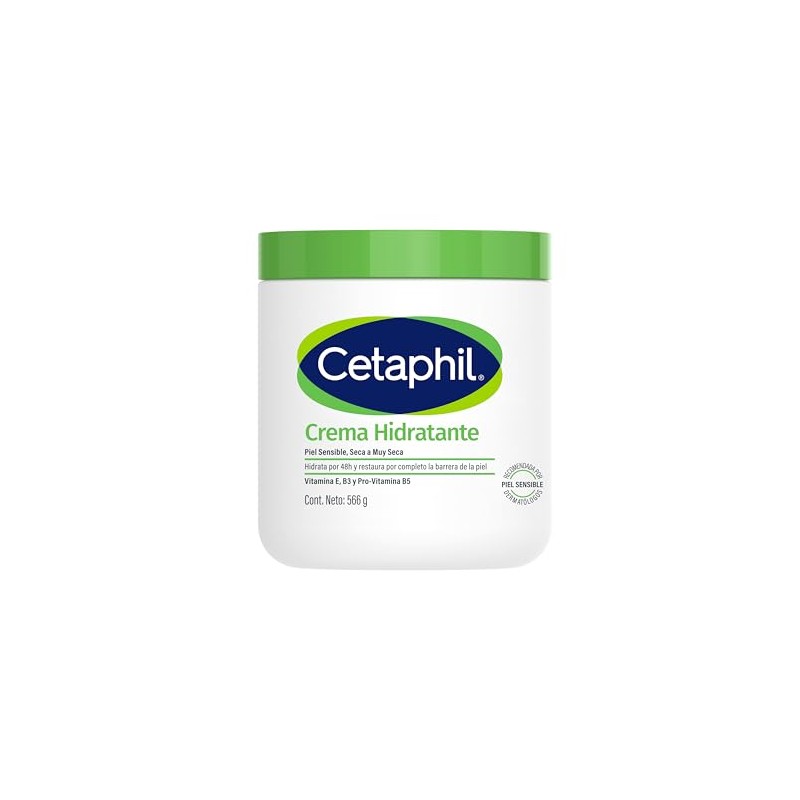 Cetaphil Crema Hidratante Grande 566g Restaura Completamente Barrera Piel Clínicamente