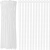 Saisn 100 Pack Beaded Cable Ties Fasteners Adjustable Zip Ties