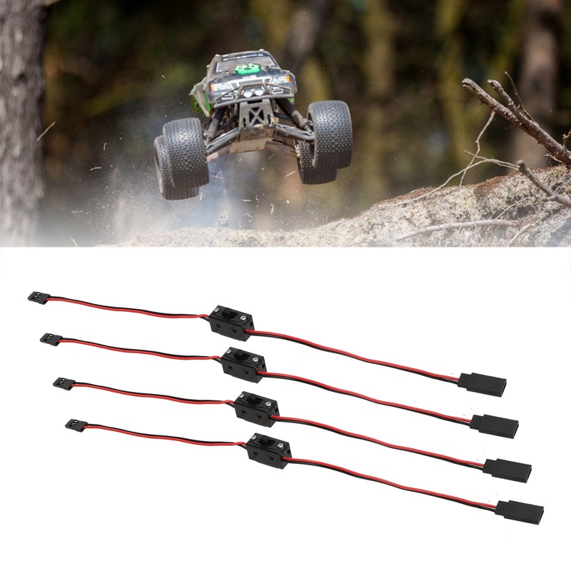 4Pcs RC JR Style Power On Off Switch Versatile Sturdy