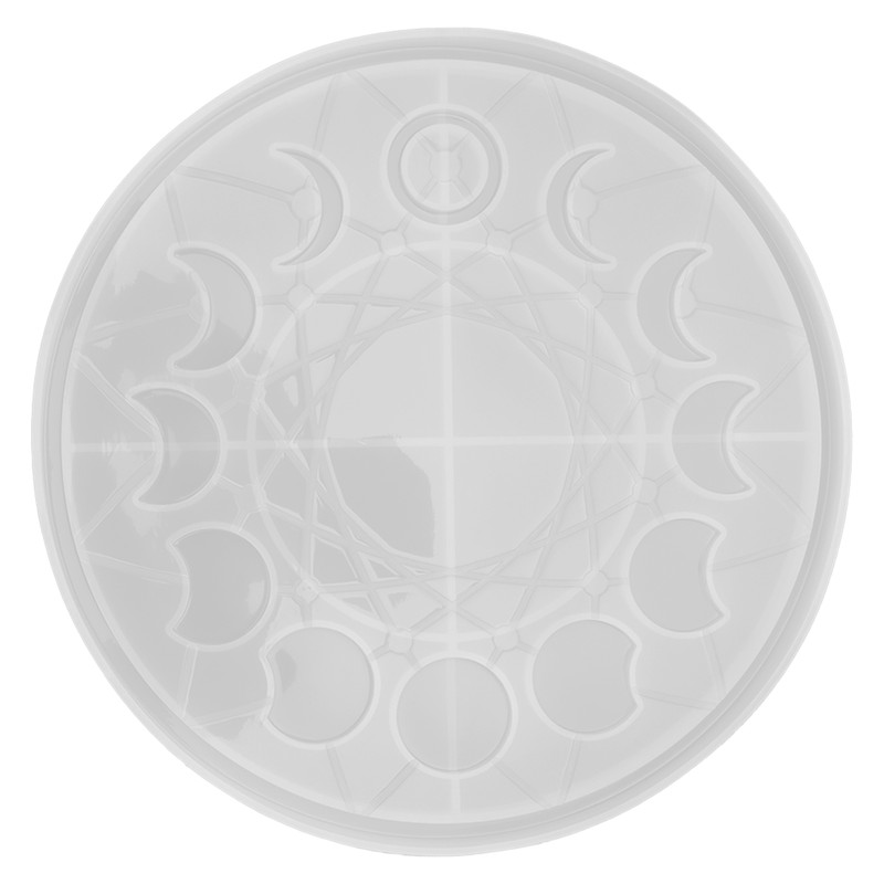 Moon Phase Tray Mold Lunar Eclipse Crescent Epoxy Resin Casting