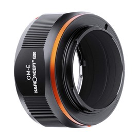 K&F Concept Updated OM to NEX Adapter, Manual Lens Adapter with Matte Paint Design, Compatible with Olympus Zuiko OM Mount Lens and Compatible with Sony E-Mount Cameras