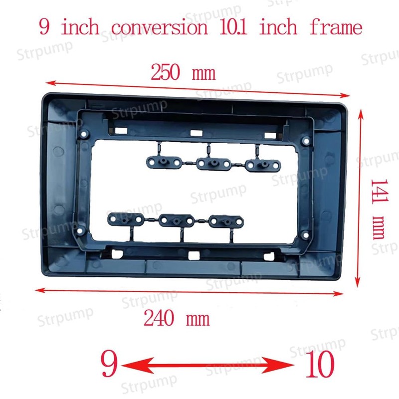 9'' to 10.1'' Inch Universal Car Radio Stereo Fascia Frame