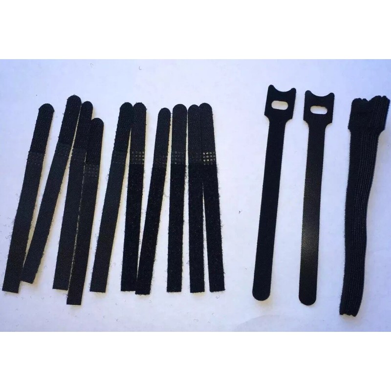 Unbranded 10 TWIN-PACK VELCR Brand Ties Cable Organizer Wraps Reusable