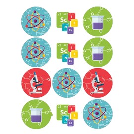 Science Collection Themed Uncut Edible on Wafer Sheet for