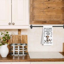 HSIASHENG Funny German Shorthaired Pointer Hand Towels for Kitchen Home Bathroom Decor, A Kitchen is Not Complete Without A German Shorthaired Pointer Dish Towel, Dog Lovers Gift, 16×24 Inch