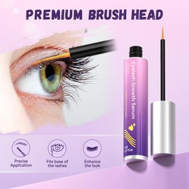 Lash Serum: Eyelash Growth Serum Gentle Natural Vegan Enhancing Treatment Nourishing Conditioning Formula for Longer Thicker Fuller Natural Lashes -5ml