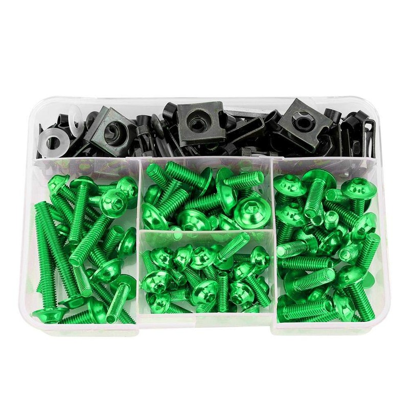 Screws Bolts, 177pcs Motorcycle Screws Fairing Bolt Mounting Clips Kit