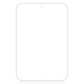 White Blank Metal Sign for Outdoor Indoor,18 x 12 Inches Rust Free Aluminum (Non-Reflective Aluminum without border)
