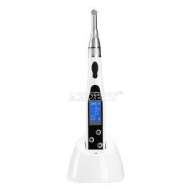 AZDENT Dental LED Wireless Endodontic Endo Motor 16:1 Contra Angle/6pc NiTi Rotary File - LED Endo Motor