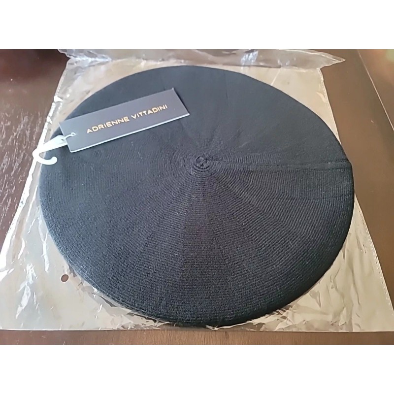 ADRIENNE VITTADINI Beret Black One Size
