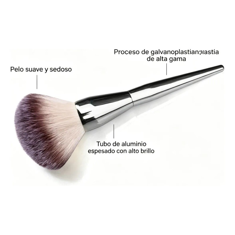 Brocha Grande Profesional Para Maquillaje En Polvo Black