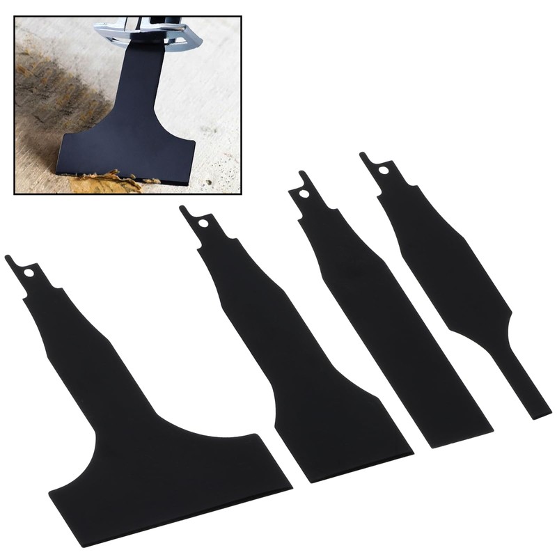 4Pcs Scraper Blade,Reciprocating Saw Scraper Blade,Scraping Tool Attachment for Reciprocating
