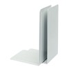 ALCO-Albert Bookends Metal White Pack of 2