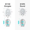 R&T Round Toilet Seat for Standard Toilet Bowl (16.5'') No-Slam