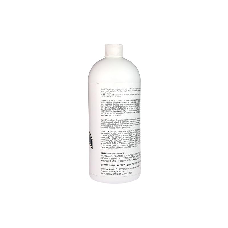 Bigen Cream Developer - 20 Volume - 32 fl oz
