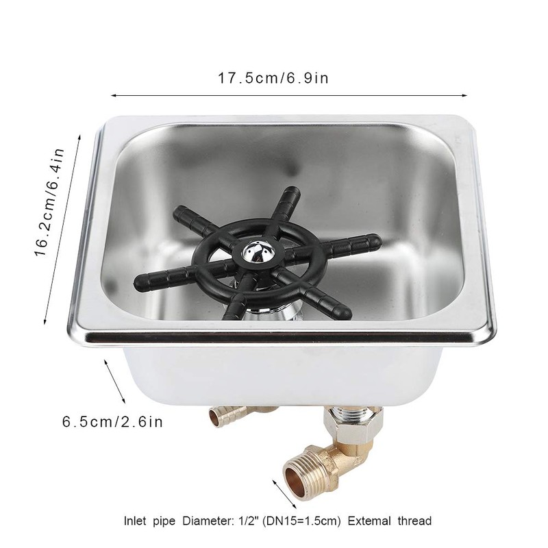 Automatic Stainless Steel Pitcher Rinser, Cup Washer Cleaner Glass Rinser