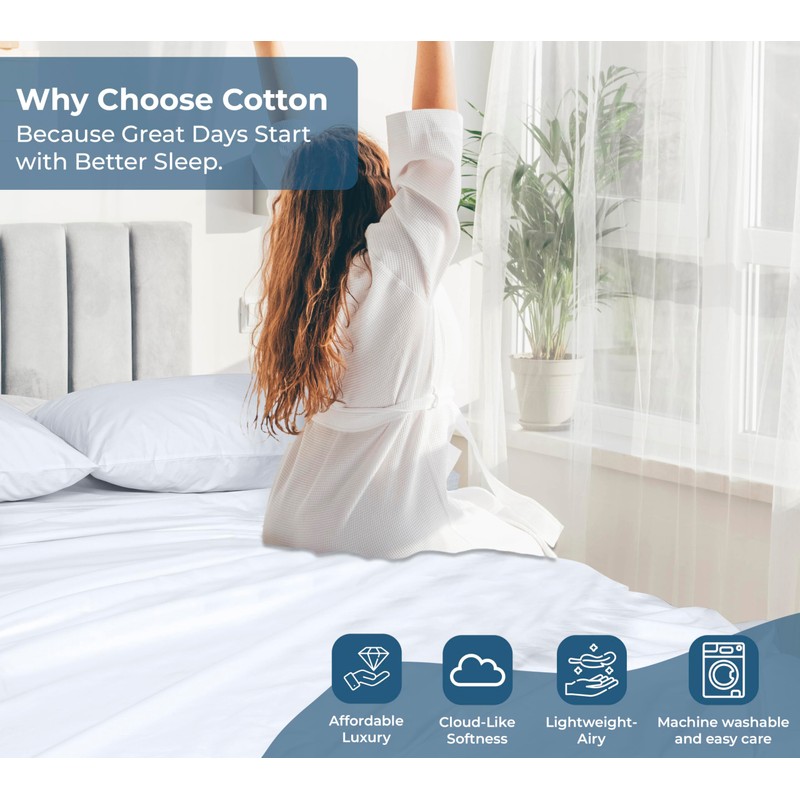 Royale Linens 100% Cotton Flat Sheets Only - Full Size