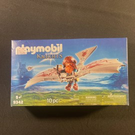 Playmobil Knights 9342 Dwarf Flyer Set Flying Machine 10 Pieces New In Box UC1