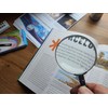 Magnifying Glass for Reading - Handheld Magnifier with Real Glass