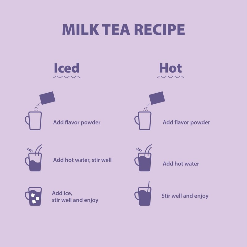 Hojalicious - Milk Tea Powder Mix (2.2lb, Taro)