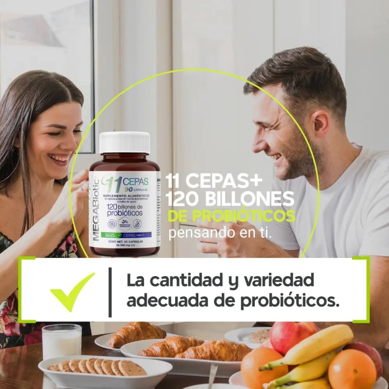 Probioticos Cepas 120 Billones Megabiotic Capsulas