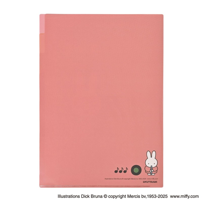 Kutsuwa MF923A Miffy Clear Holder, A4, 3 Pockets, Miffy &
