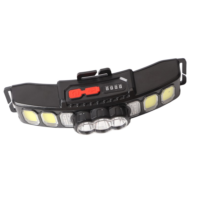 Wave Induction Headlight with Power Display 1200mAh Bright USB Charging