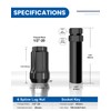GAsupply 1/2-20 Lug Nuts Black, 1/2 x 20 Closed End