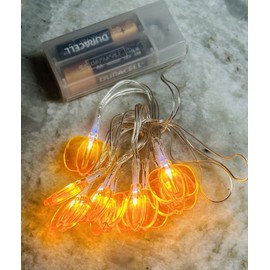 Unbranded Seasonal Col 10 LED Lights For Indoor Total Length 3 Ft. Lighted 2ft Pumpkin