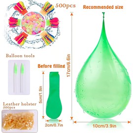 YUZHEDM Pack of 944 Water Bomb Balloons Self Closing Water Bombs Self Closing Colourful Mixed Water Balloons, Perfect for Birthday Parties, Beach Parties and Outdoor Games