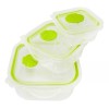 Aquila Juego De Recipientes Cuadrados Sea Shell Verde - Jr7179