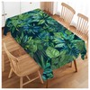 Walmsco Tablecloth Green Palm Leaves Decor For Dining Room Kitchen