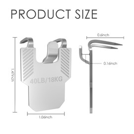 VIYOUVI 25Pcs Claw-Type Drywall Picture Hangers: Hook Kit for Hanging Picture Frames, Mirrors, Photos and Posters; Non-Damaging Heavy-Duty Wall Hangers; Decor Kit for Home and Office