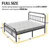 BOSRII Full Size Bed Frame with Headboard and Footboard, 18