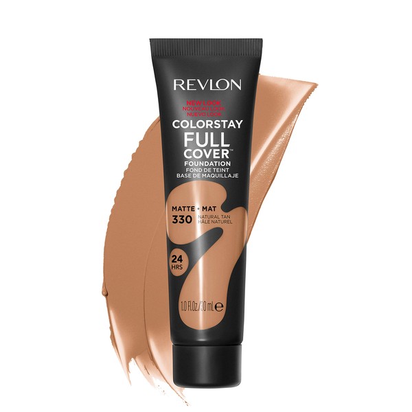 Revlon 1335-10 Colorstay full cover foundation natural tan, 1.0 Fluid