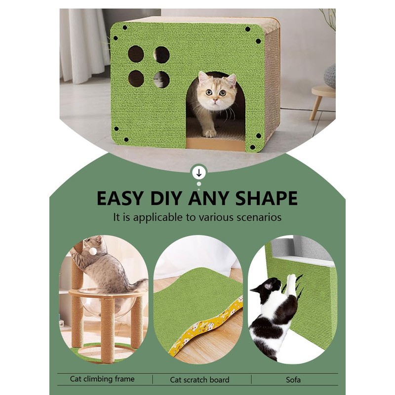 Cat Scratch Couch Furniture Protector, Adhesive Cat Scratch Pad Deterrent