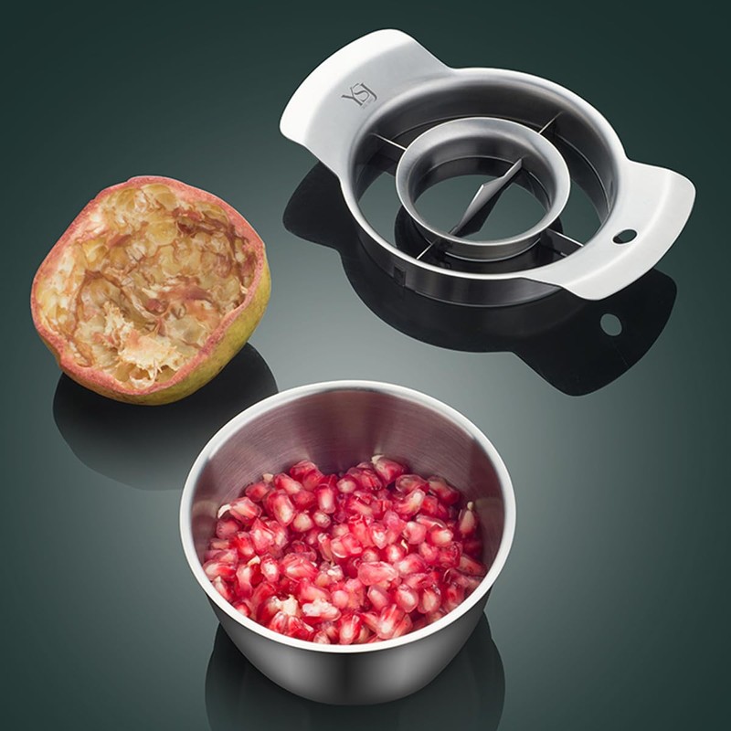 Choxila Pomegranate Deseeder Tool Stainless Steel Pomegranate Peeler Cutter Opener
