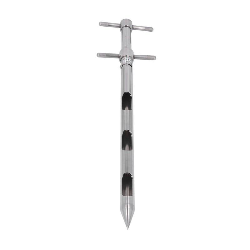 Soil Probe 0.54m 304 Stainless Steel Rotation Handle Pointed Design