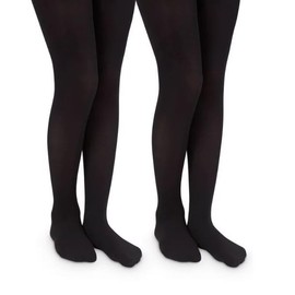 ITRAT® 2 Pairs Kids Girls School Cotton Tights Children Plain Uniform School Tights, Thick Warm Winter Cotton Rich Plain School Tights Girls Plain Super Soft Tight Everyday use (Black 15-16 Years)