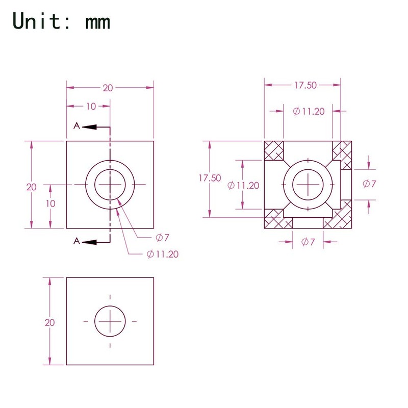 Zeberoxyz 8PCS Black Corner Bracket Cube with Screws 2020Series for