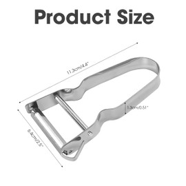 3pcs Genuine Inox Handle Straight Blade Peeler for Kitchen - Star Potato & Fruit Vegetable Metal Blade Rex Speed Bar