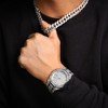 HALUKAKAH Diamonds Gold Watch Iced Out,Men's Platinum White Gold Plated